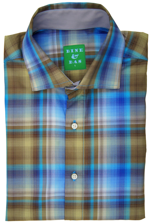 Merrick Olive Ombre Plaid